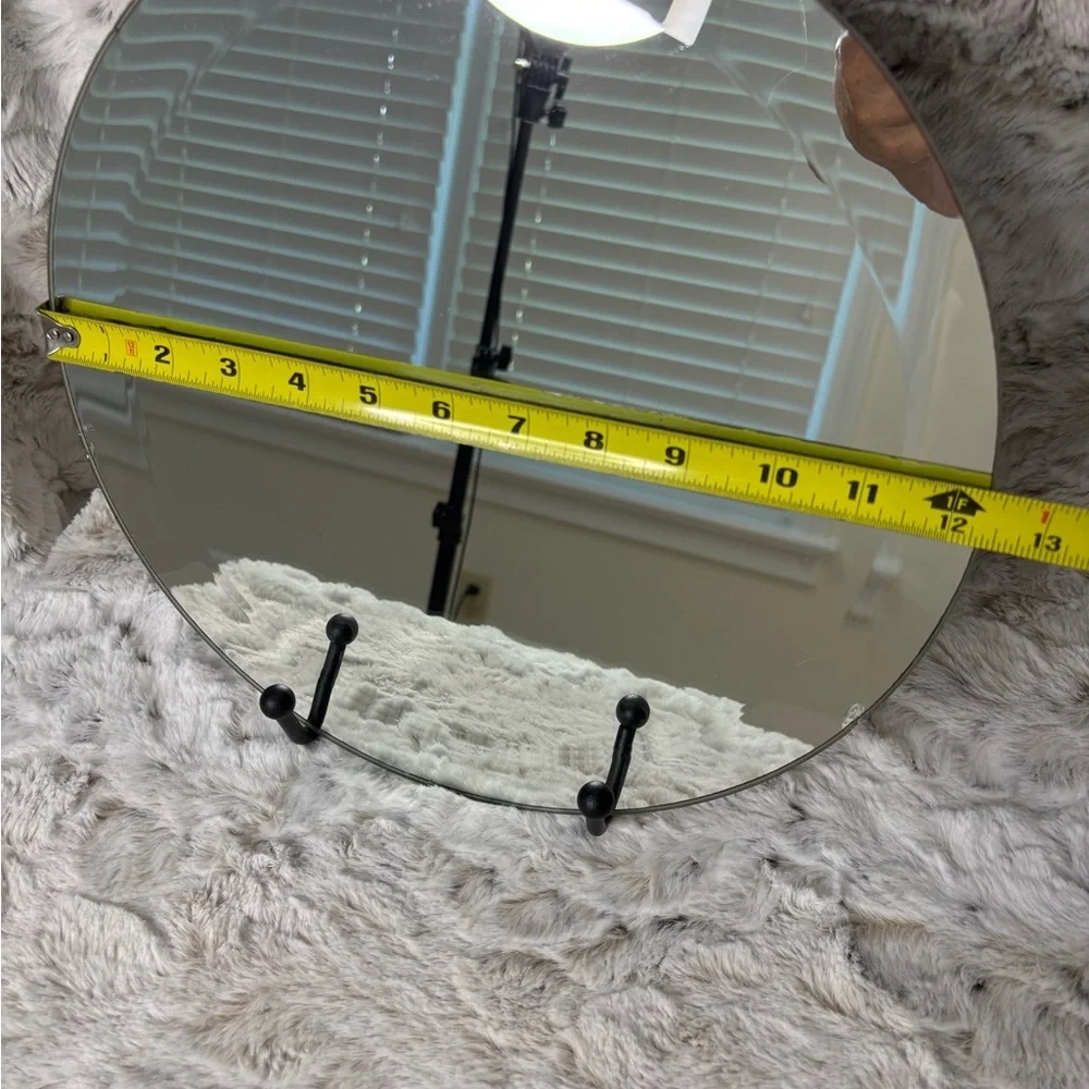 12” Round Beveled Wall Mirror
